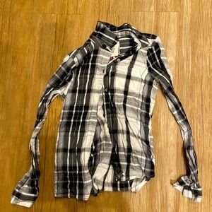 Black and white plaid flannel